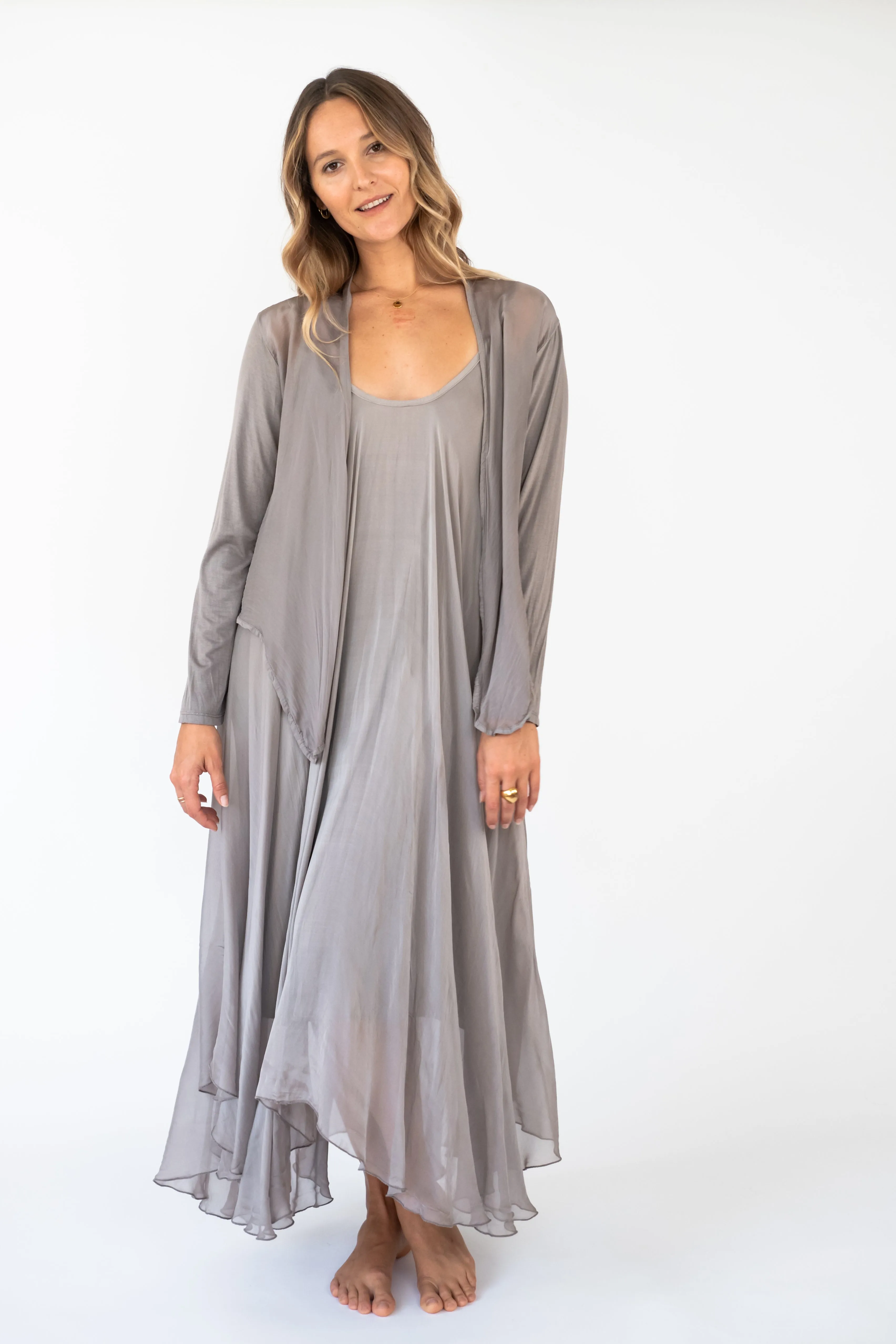 The WAENA Silk Cardigan