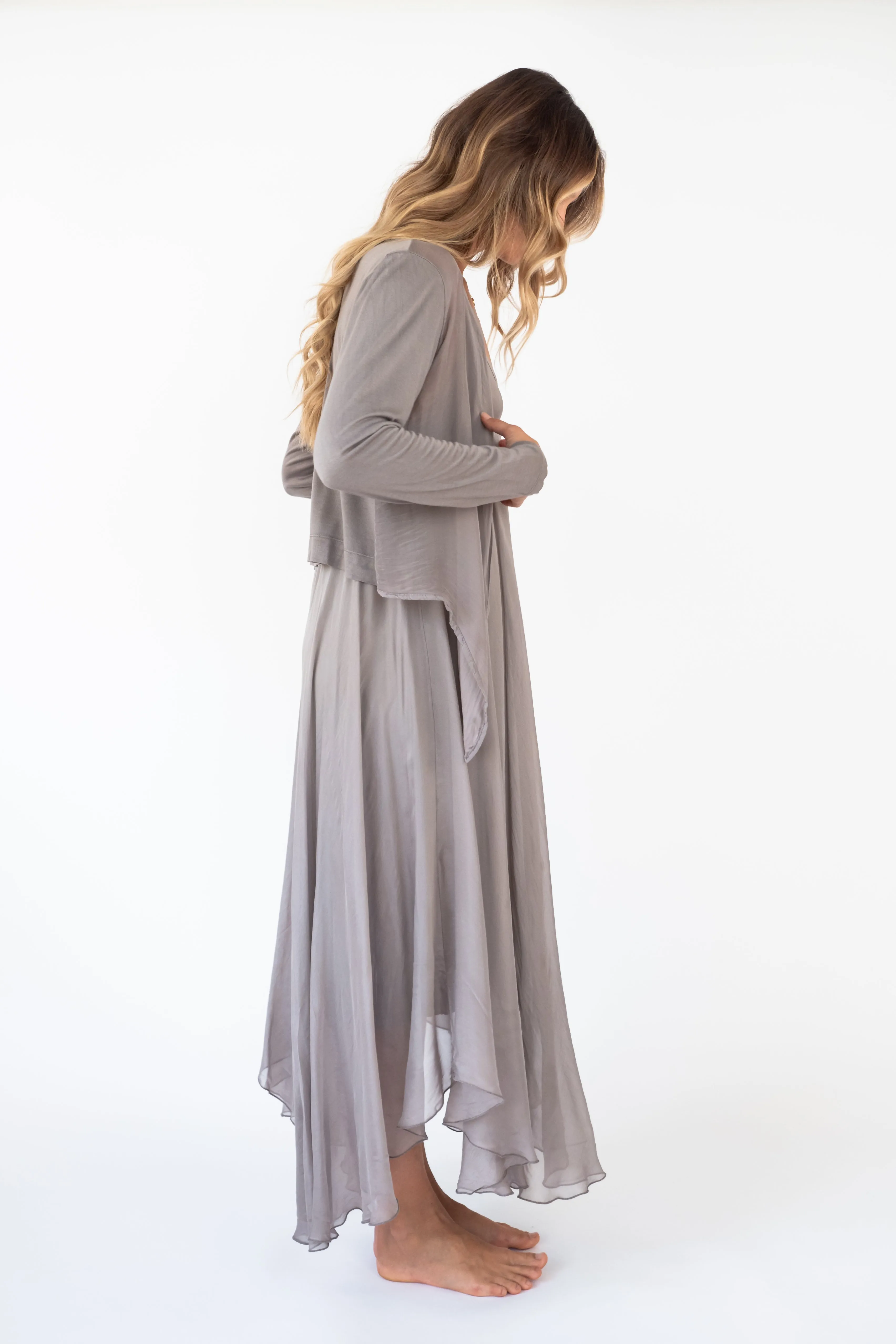 The WAENA Silk Cardigan