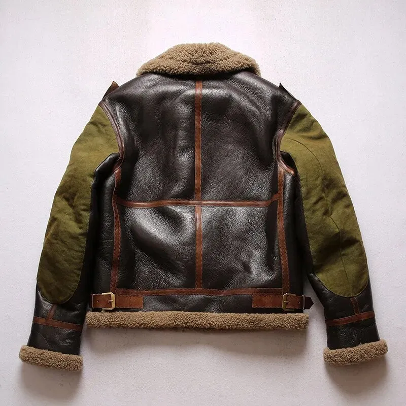 Thick Wool Inside Warm Bomber Jacket