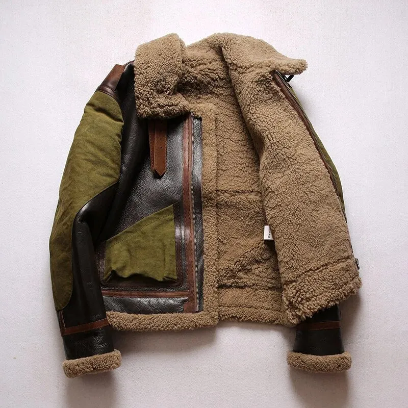 Thick Wool Inside Warm Bomber Jacket