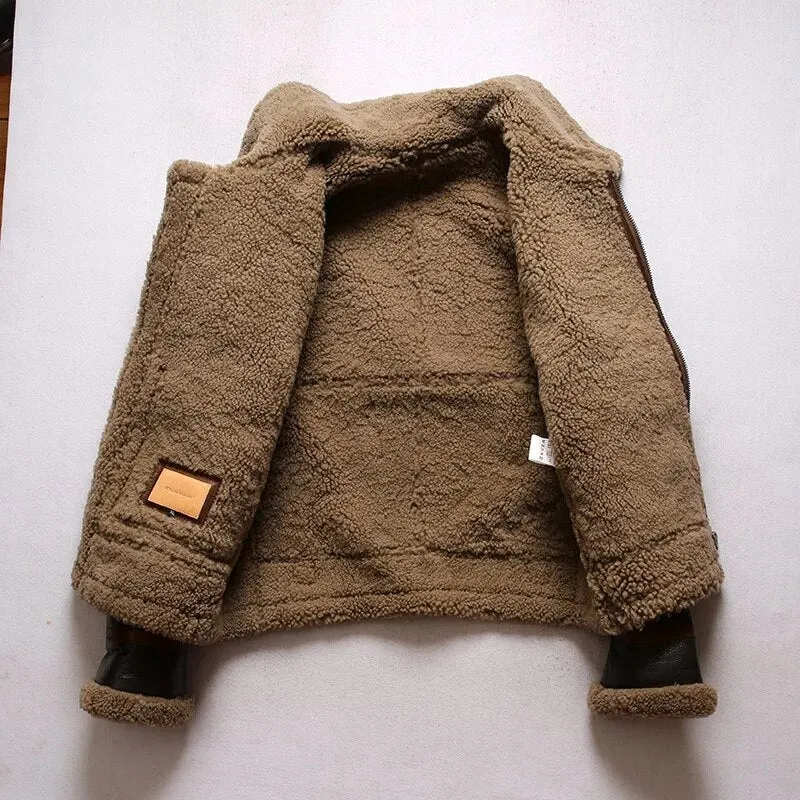 Thick Wool Inside Warm Bomber Jacket