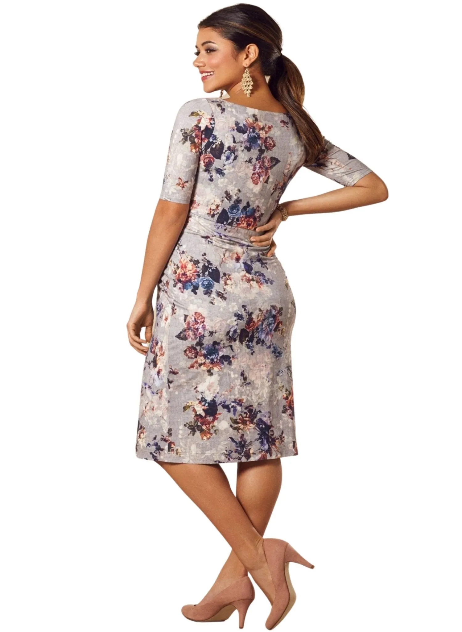 Tilly Shift Maternity Dress - Vintage Bloom