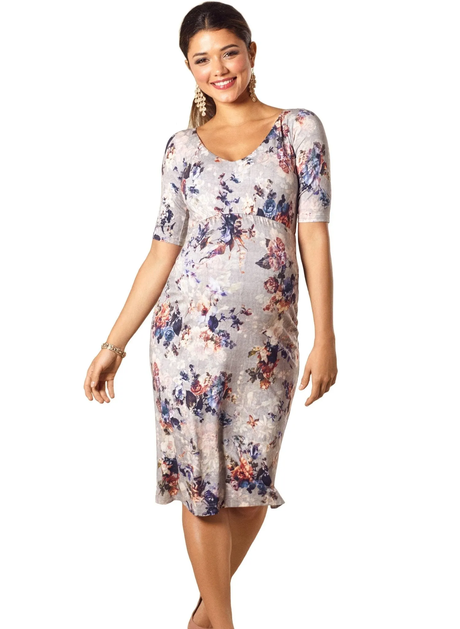 Tilly Shift Maternity Dress - Vintage Bloom