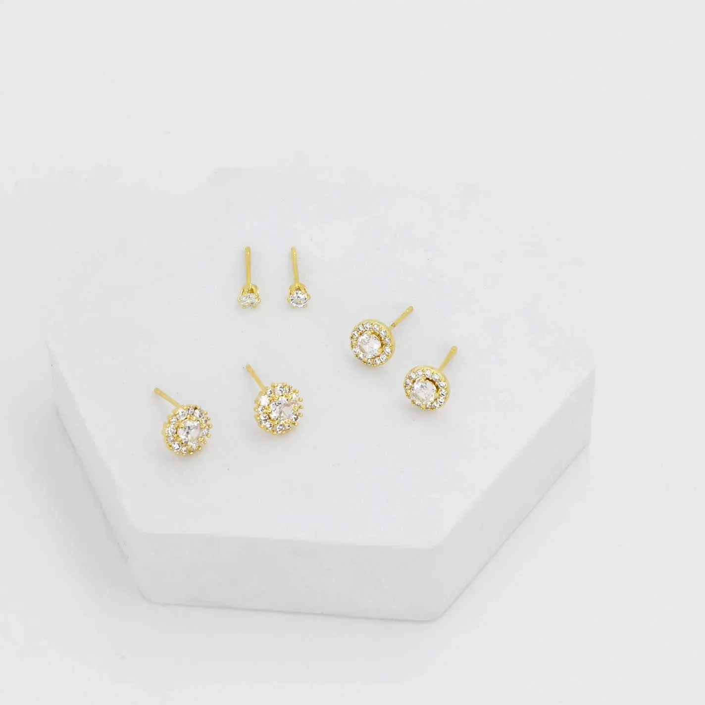 Treasure Jewels Little Diamond Stud Set