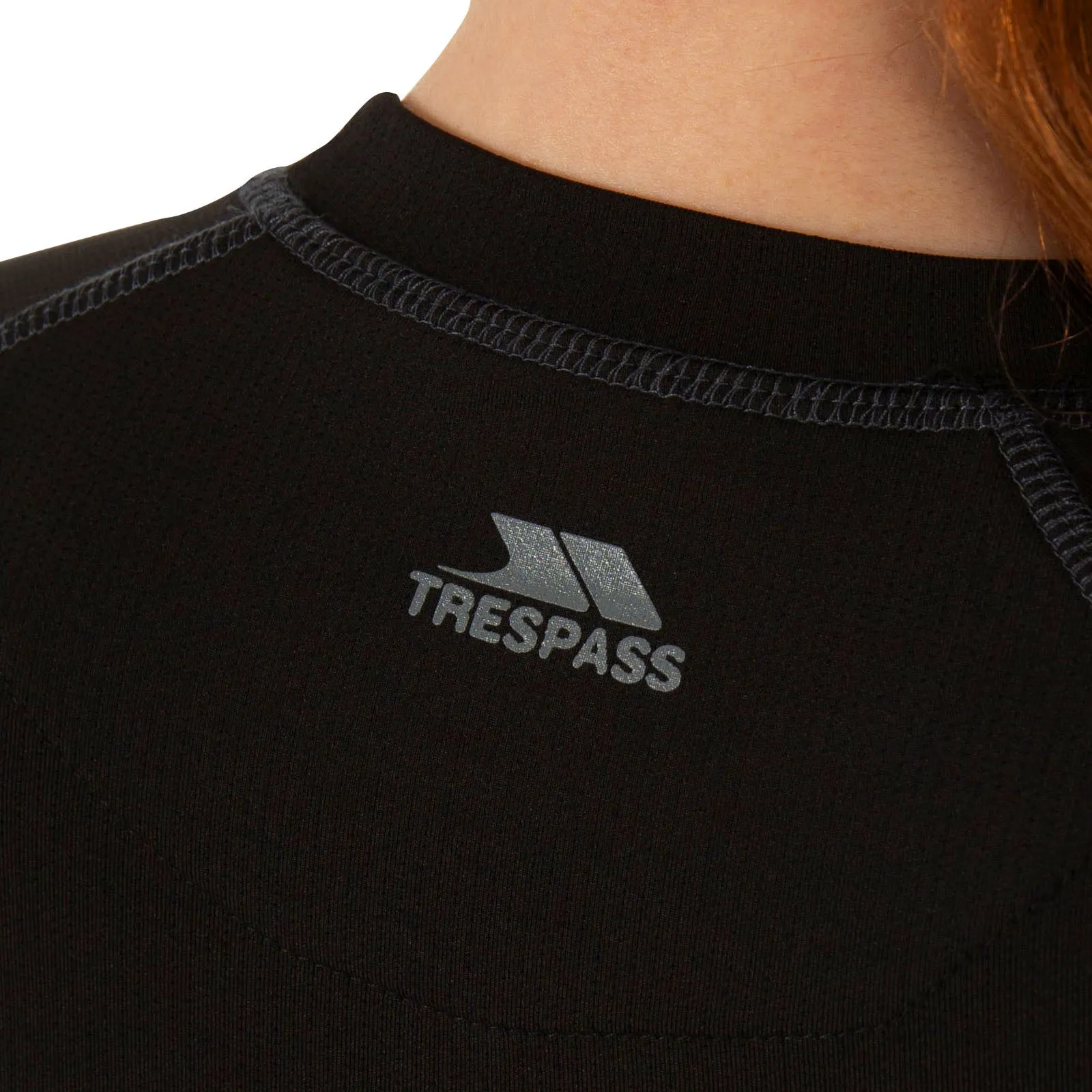 Trespass Womens Exploit Long Sleeve Thermal Baselayer T-Shirt - Black