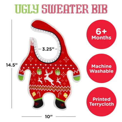 Ugly Xmas Sweater: Baby Bib - Gamago