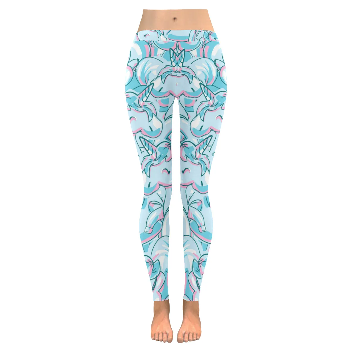 Unicorn Women's Low Rise Leggings (Invisible Stitch)