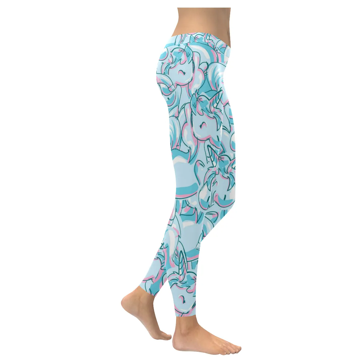 Unicorn Women's Low Rise Leggings (Invisible Stitch)