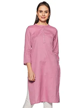 W for Woman Women's Cotton Kurta (19FEW11542-211536_Purple_2XL (16))