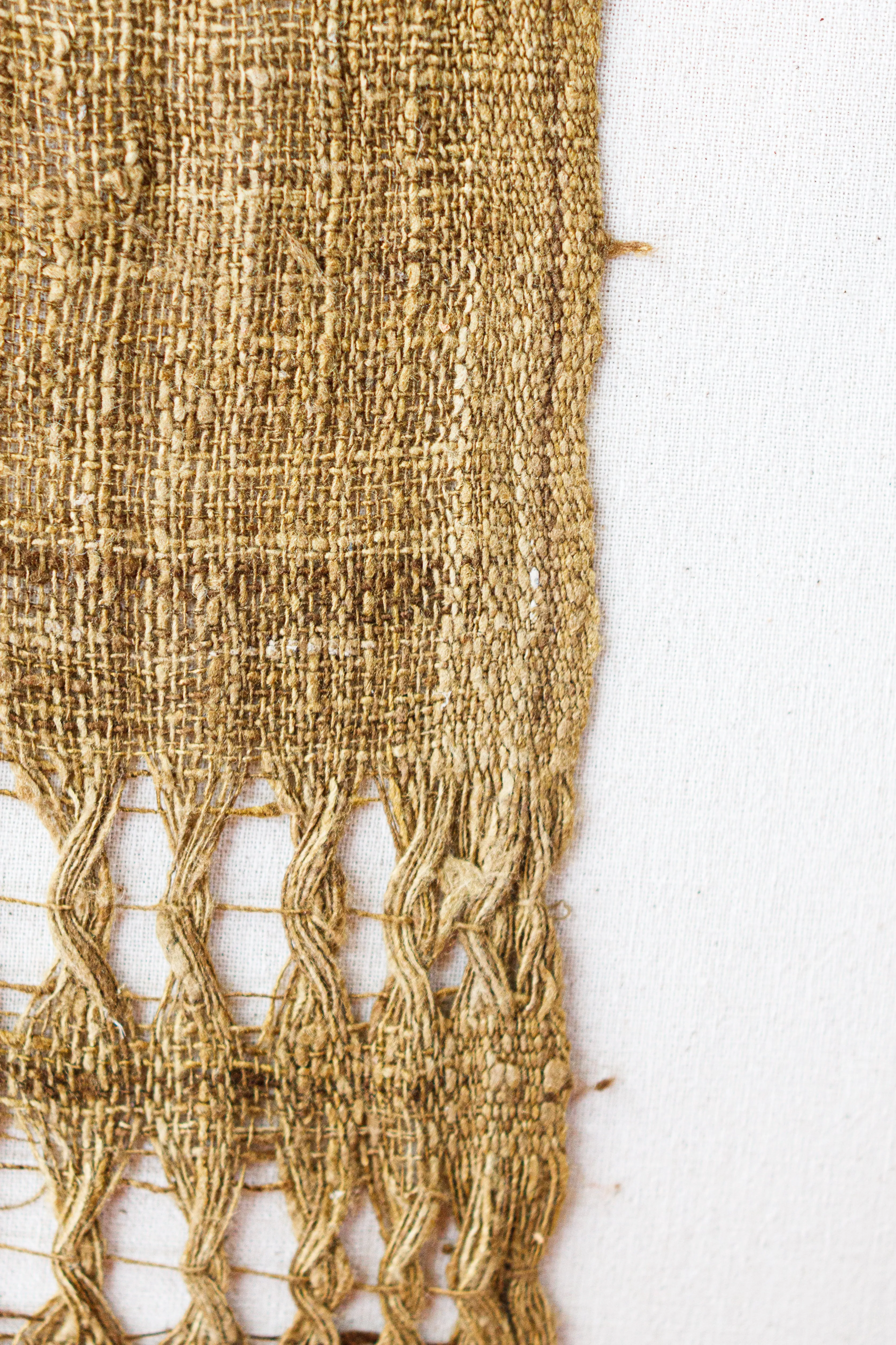 Wild Silk Spider Weave Scarf, Passion Fruit   Turmeric