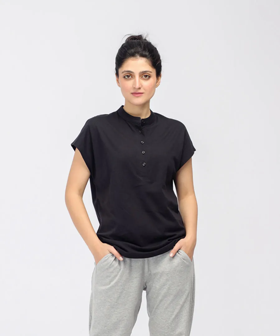 Women's Basic Henley Tee