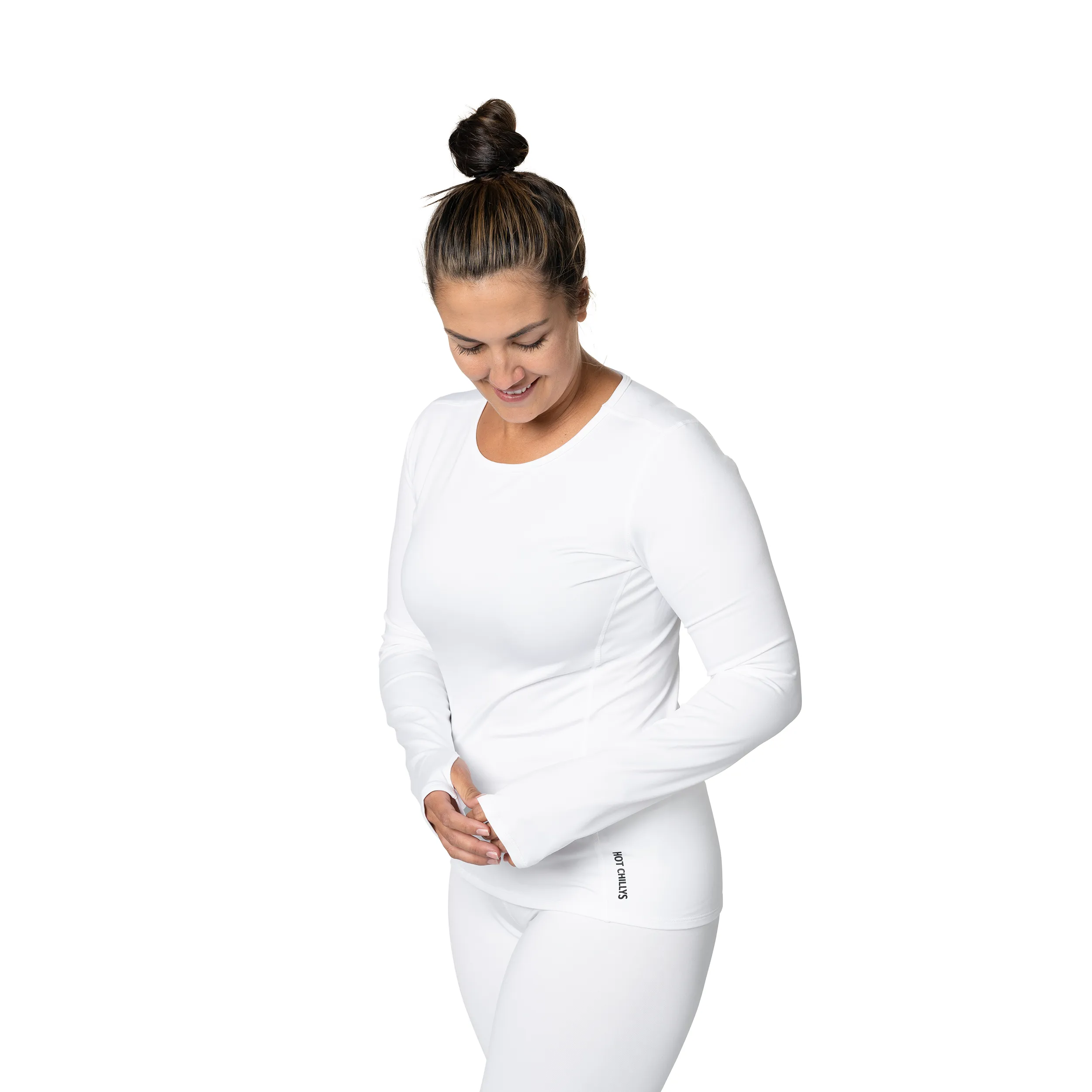 Women's Micro-Elite Chamois Crewneck - White