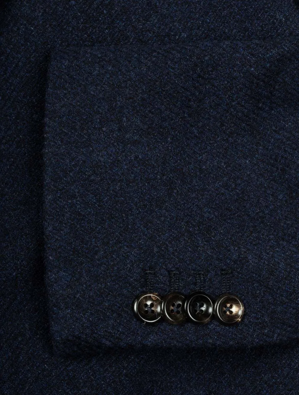 Wool And Silk Overcoat Blue